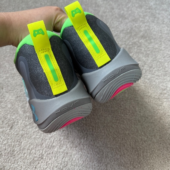 NIB Under Armour Men's Embiid One Gamer Night Gray Hovr Sneaker Size 13 - Picture 5 of 7